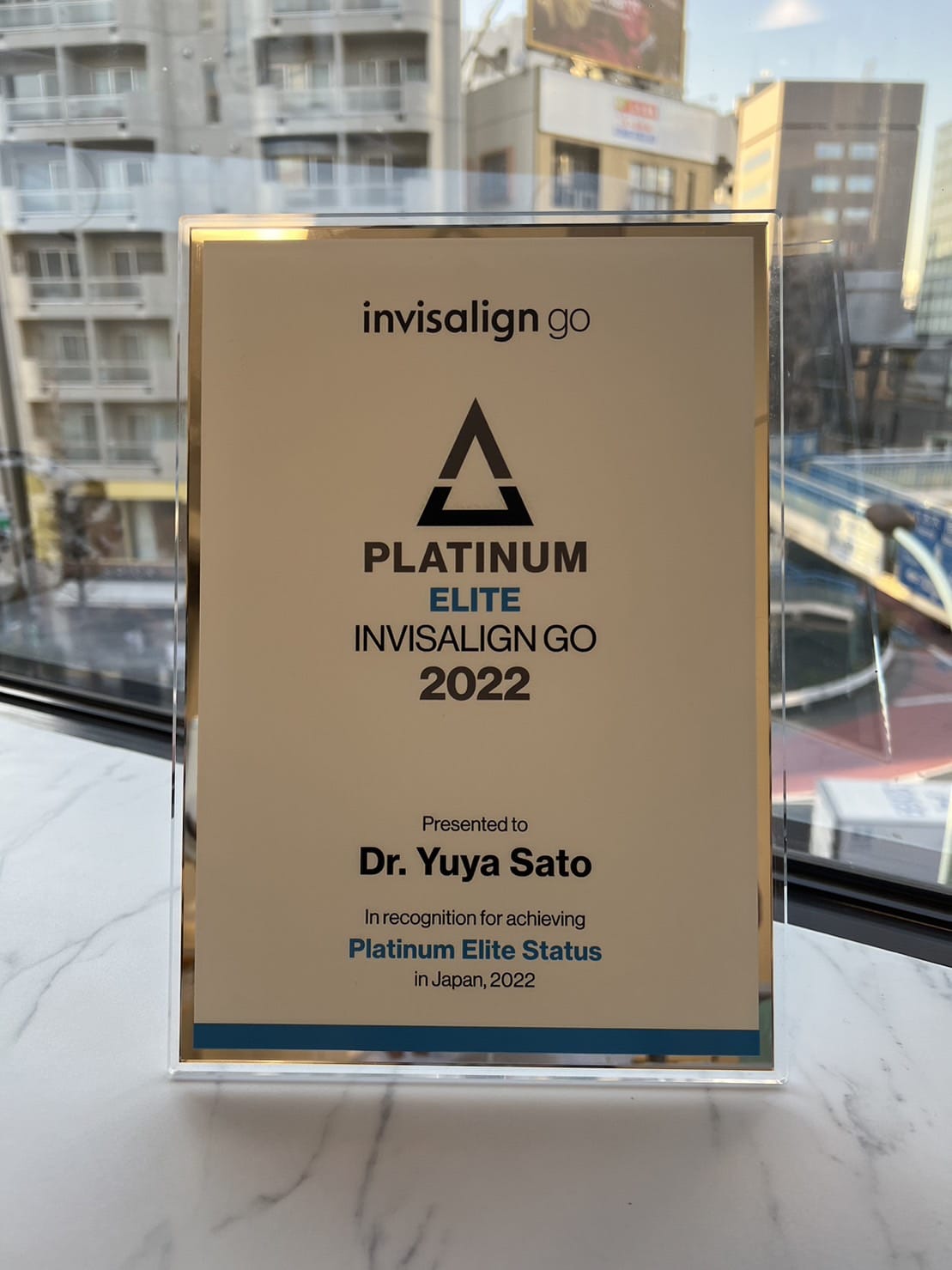 Invisalign Go プラチナムエリートドクターに認定されました